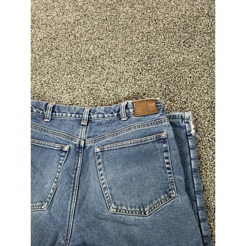 Vintage Lands' End Fleece Lined Jeans Men's Size 32X31 Blue